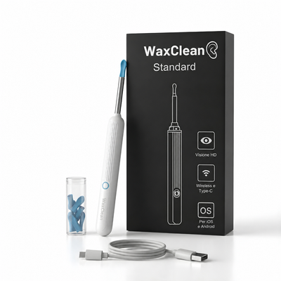 WaxClean® - Pulizia Intelligente delle Orecchie con Tecnologia Avanzata
