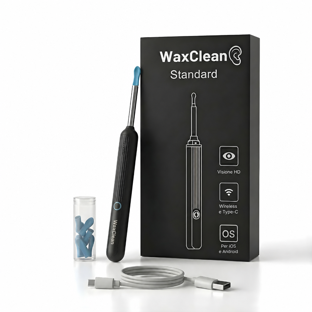 WaxClean® - Pulizia Intelligente delle Orecchie con Tecnologia Avanzata