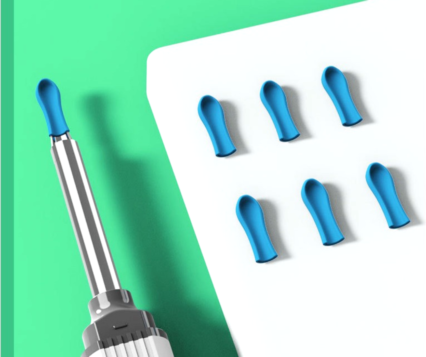 6 Cucchiaini Auricolari in Morbido Silicone